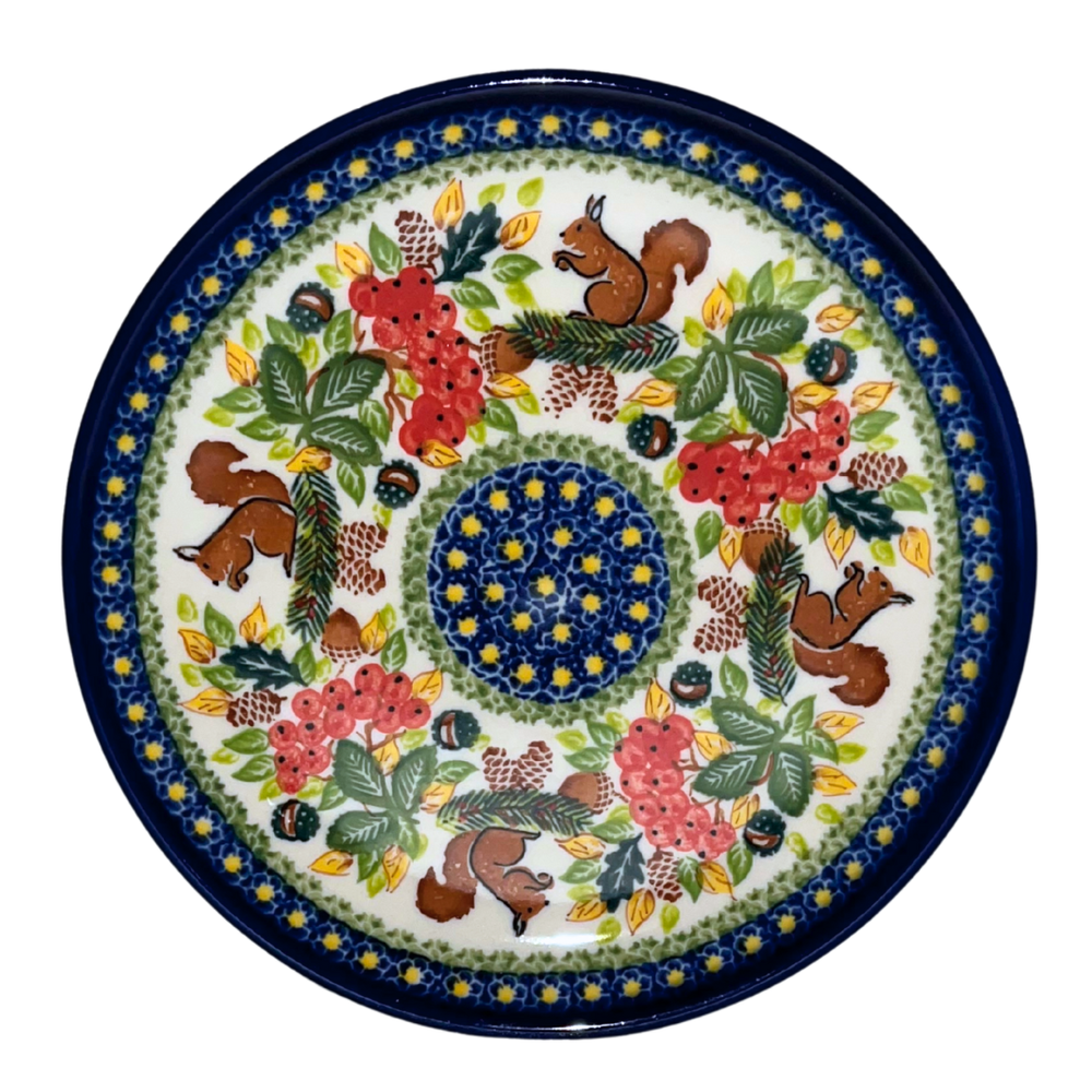 kalich polish pottery 7.5 inch salad dessert plate unikat 1048